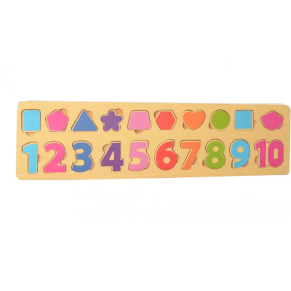 

Деревянная игрушка Рамка-вкладыш MD 2216 (Цифры-фигуры)
