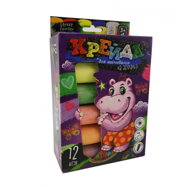 

Мел для рисования на асфальте БОЛ 12 шт. MEL-01-06