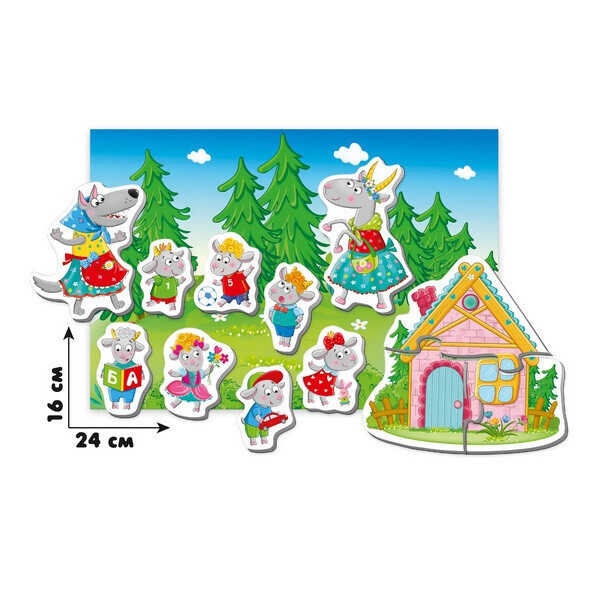 

Игра настольная "Магнитный театр. Волк и семеро козлят" VT3206-23 (рус)