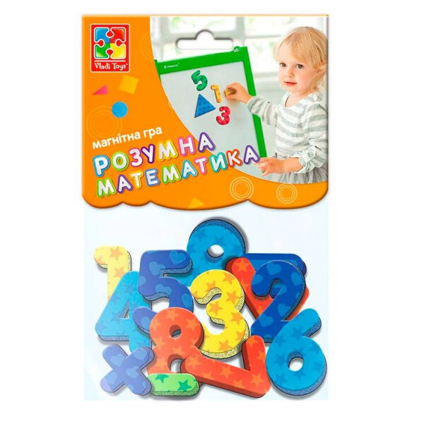 

Магнитная игра "Цифры и математические знаки" VT5900-01 (укр)