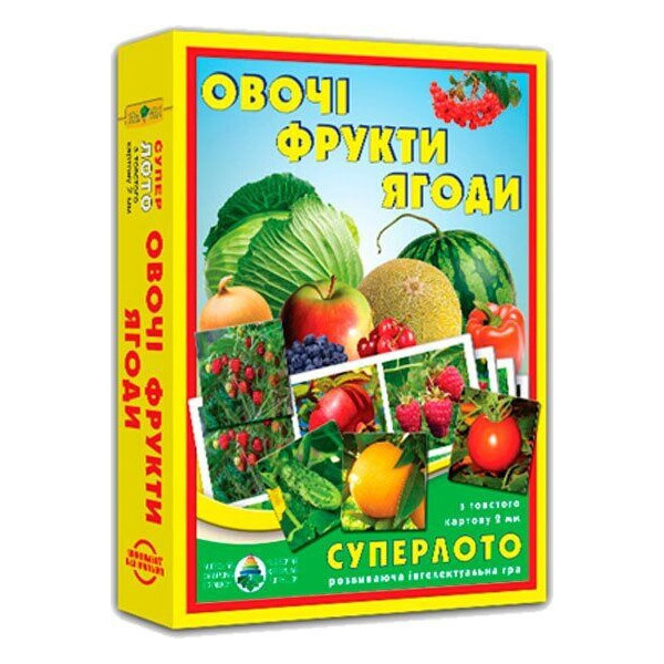 

Супер ЛОТО "Овощи, фрукты, ягоды" 81992