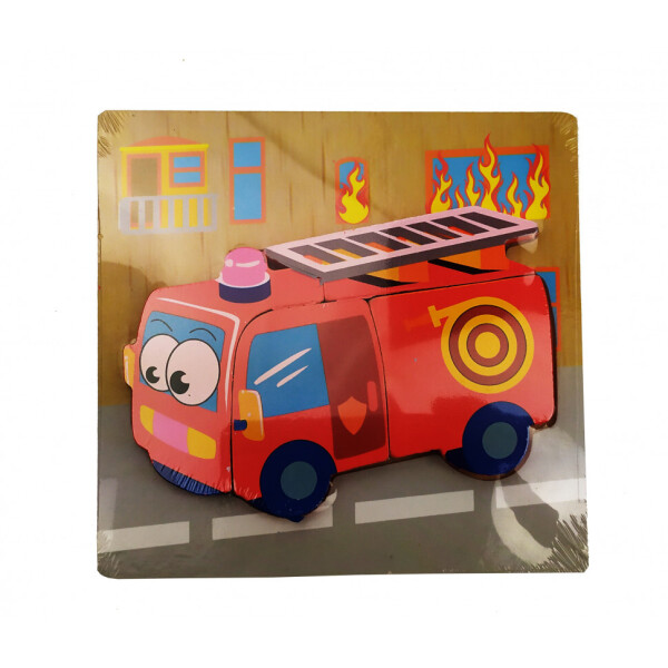

Деревянная игрушка Пазлы MD 0904 (Пожарная машина)