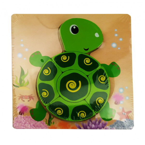 

Деревянная игрушка Пазлы MD 0904 (Черепаха)