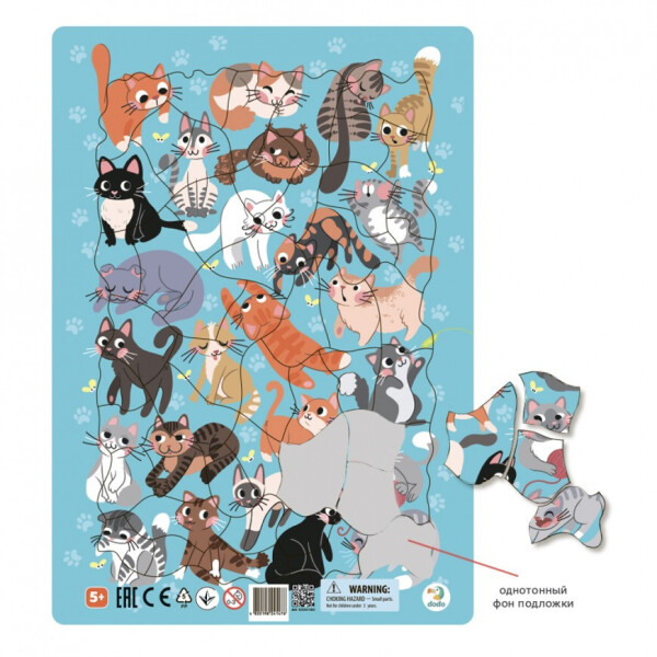 

Пазл DoDo в рамке "Коты" R300180