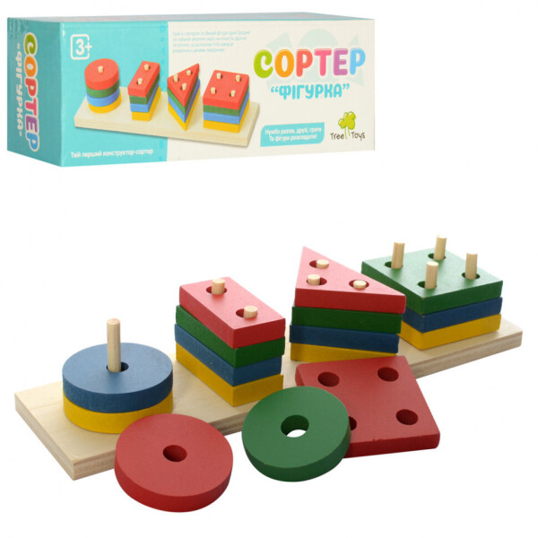 

Деревянная игрушка Геометрика MD 0715