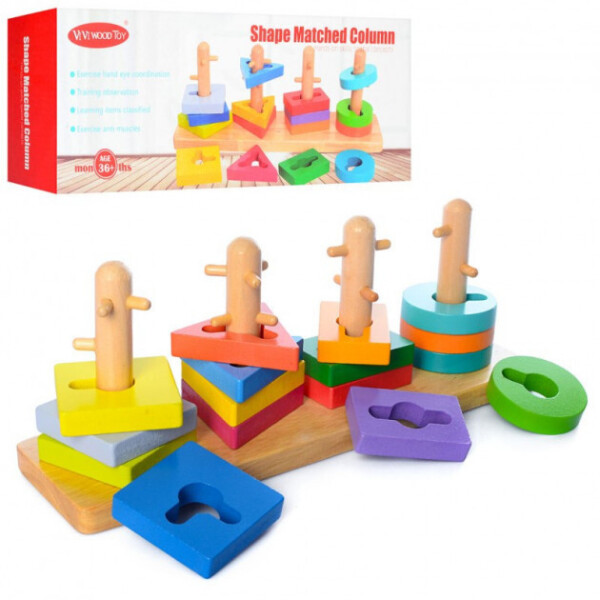 

Деревянная игрушка Геометрика WW-039