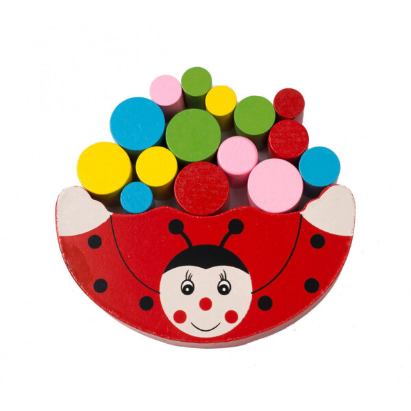

Деревянная игрушка Игра MD 1276 (Божья коровка Красная)