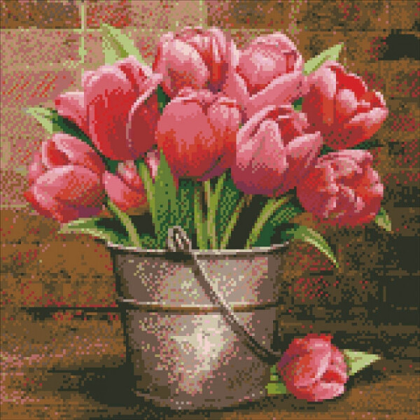 

Алмазная вышивка. "Утренняя свежесть" 40*40см AM5001