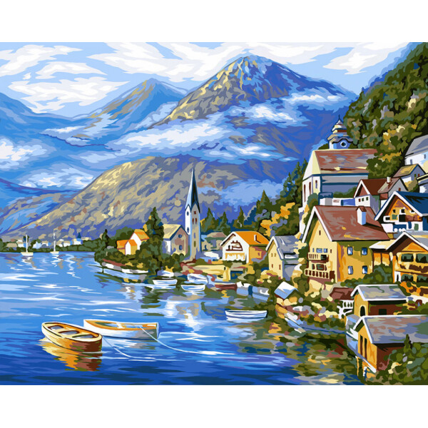 

Картина по номерам. "Австрийский пейзаж" 40*50см. KpN-01-01U