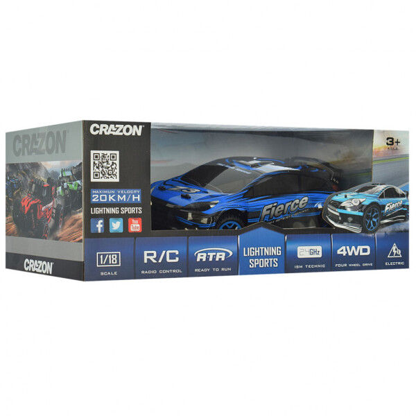 

Машина 17GS09B ( 17GS09B(Blue) Синий р/у 2,4,аккум,28см, 1:18,небьющ.корпус, рез.колеса,,в кор-ке,47-22-19см)