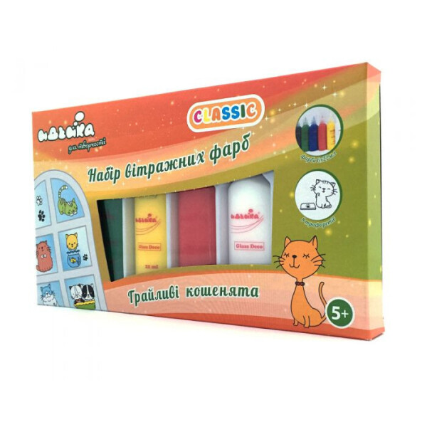 

Набор витражных красок CLASSIC "Игривые котята" 98501