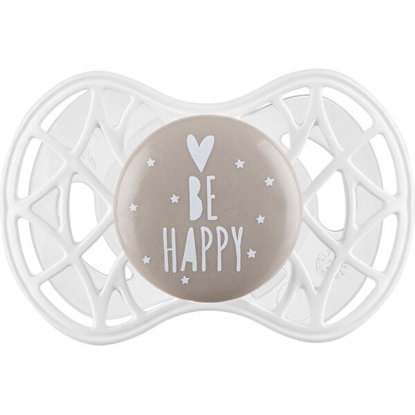 

Пустышка Nuvita Air55 Cool 6m+ "BE HAPPY" жемчужно-серая (NV7085PG)