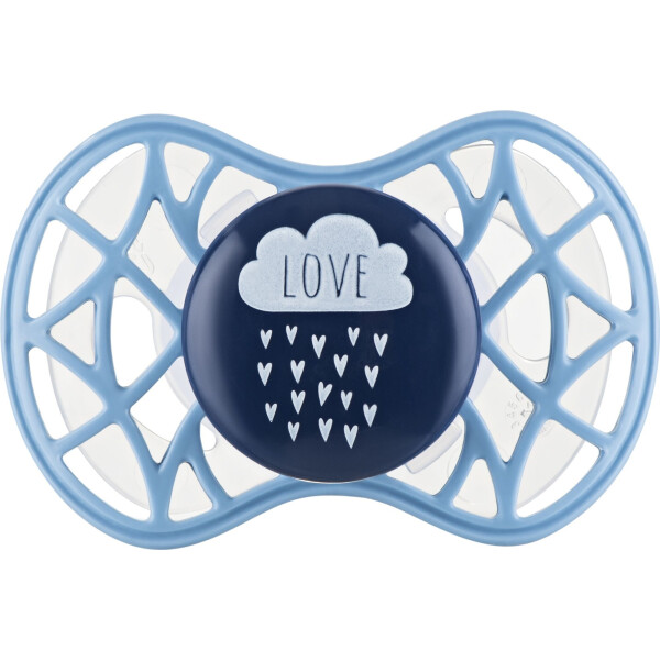

Пустышка Nuvita Air55 Cool 6m+ "LOVE" голубо-синяя (NV7084CB)