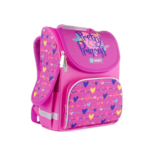 

Ортопедический рюкзак (ранец) в школу розовый для девочки SMART PG-11 Pretty Princess для 1-4 класса (558048)