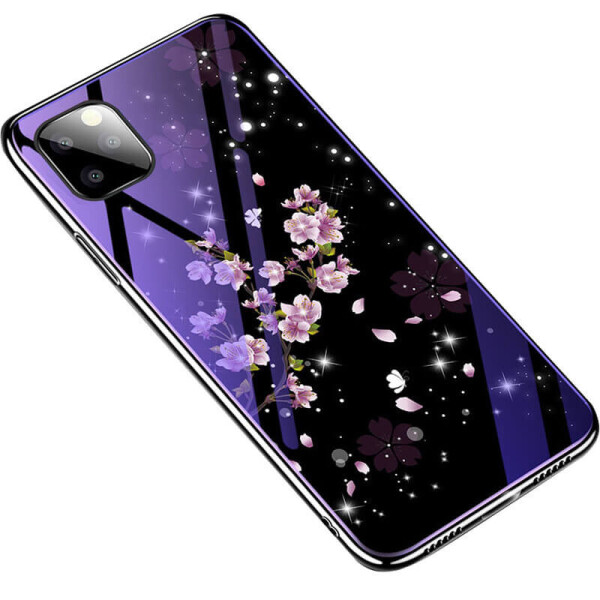 

TPU+Glass чехол Fantasy с глянцевыми торцами для Apple iPhone 11 Pro (5.8") Цветение