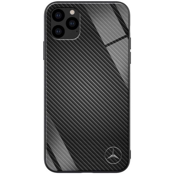 

TPU+Glass чехол ForFun для Apple iPhone 11 Pro (5.8") Черный Карбон/Мерседес
