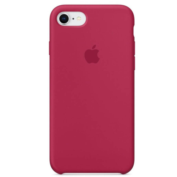 

Чехол Silicone Case (AA) для Apple iPhone 7 / 8 (4.7") Розовый / Rose red