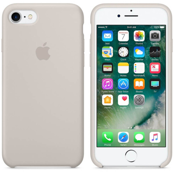 

Чехол Silicone Case (AA) для Apple iPhone 7 / 8 (4.7") Серый / Stone