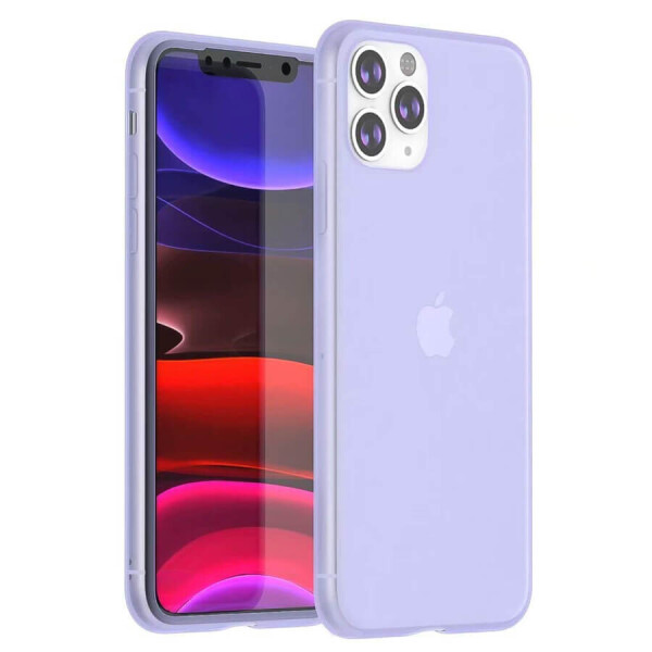 

Силиконовый матовый полупрозрачный чехол для Apple iPhone 11 Pro (5.8") Фиолетовый / Purple