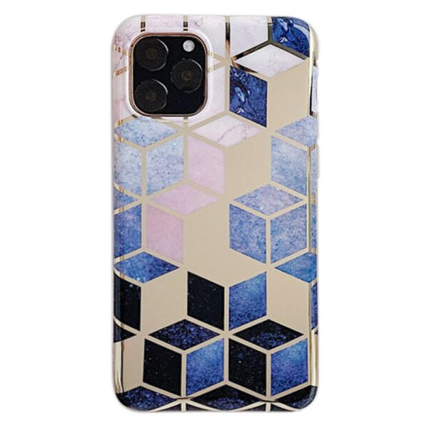 

TPU Чехол Геометрия для Apple iPhone 11 Pro Max (6.5") Синий / Розовый