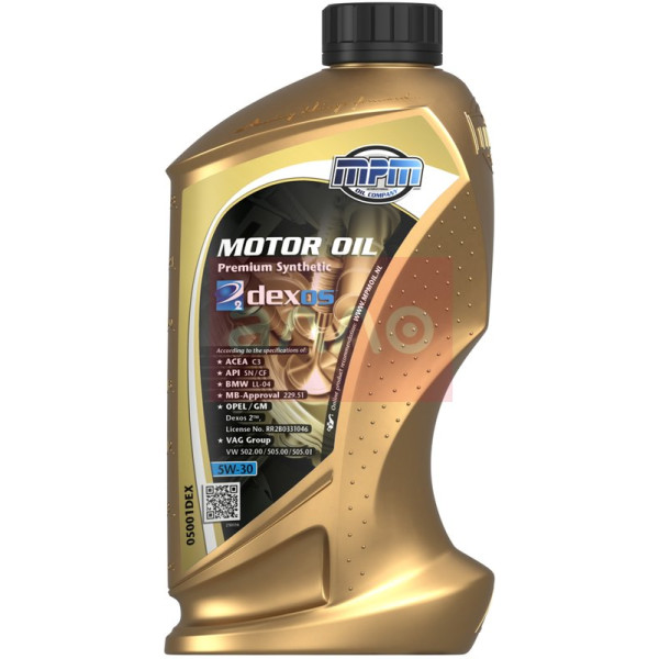 

Моторное масло MPM Motor Oil Premium Synthetic GM Dexos II 5W-30, 1л (05001DEX)