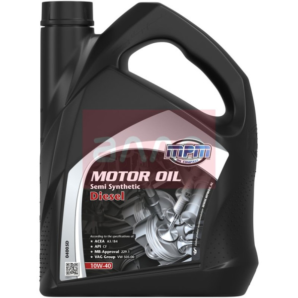 

MPM Motor Oil Semi Synthetic Diesel 10W-40, 5л (04005D)