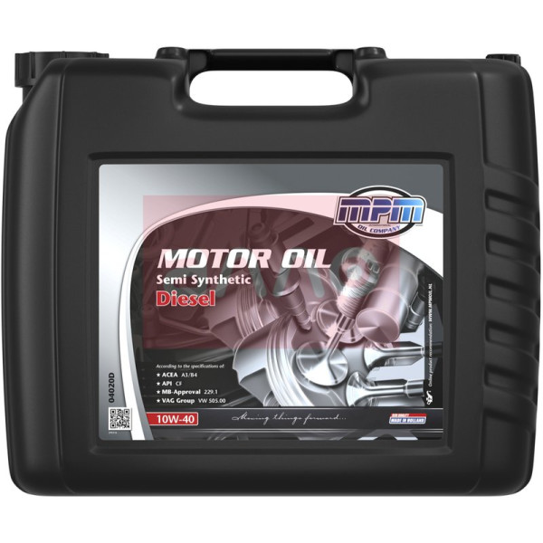 

MPM Motor Oil Semi Synthetic Diesel 10W-40, 20л (04020D)