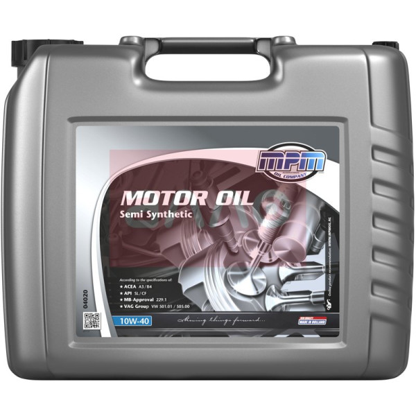 

Моторное масло MPM Motor Oil Semi Synthetic 10W-40, 20л (04020)