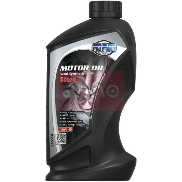 

MPM Motor Oil Semi Synthetic Diesel 10W-40, 1л (04001D)