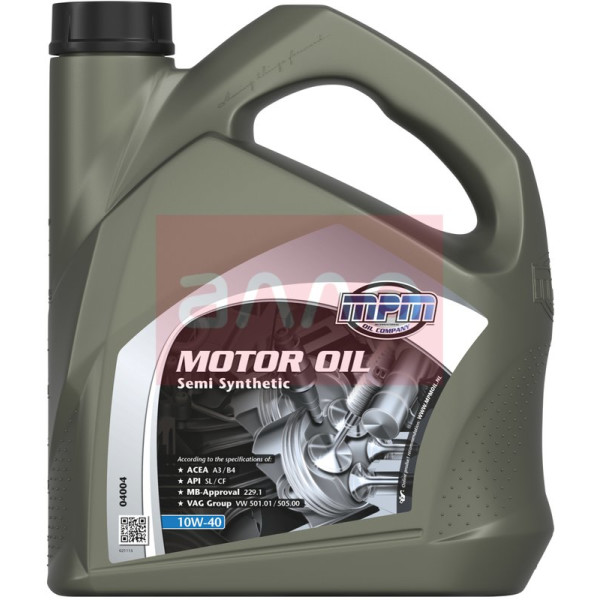 

Моторное масло MPM Motor Oil Semi Synthetic 10W-40, 4л (04004)