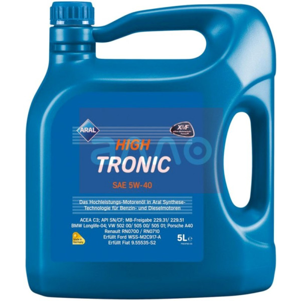 

Aral HighTronic SAE 5W-40 (ACEA C3) Моторное масло, 5 л