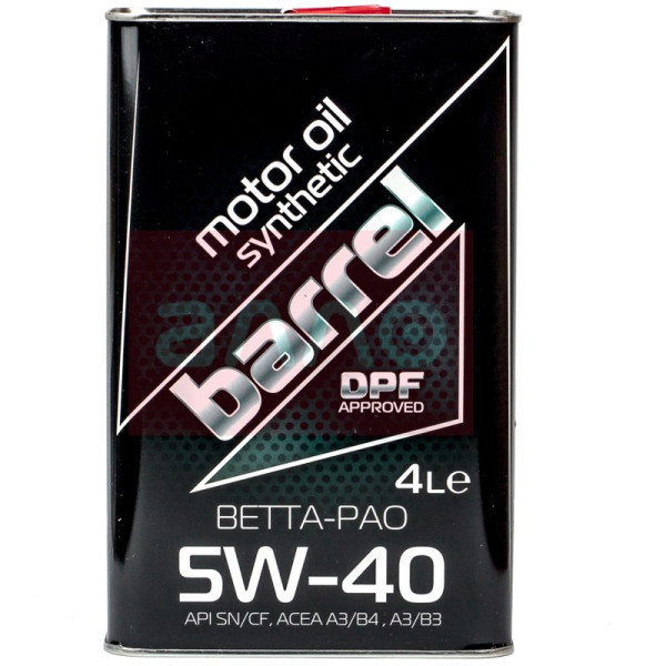 

Моторное масло Barrel Betta-Pao 5W-40, 4л