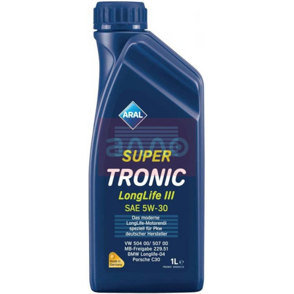 

Aral SuperTronic Longlife III SAE 5W-30 (VW 504 00/507 00) Моторное масло, 1 л
