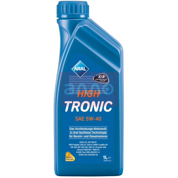 

Aral HighTronic SAE 5W-40 (ACEA C3) Моторное масло, 1 л