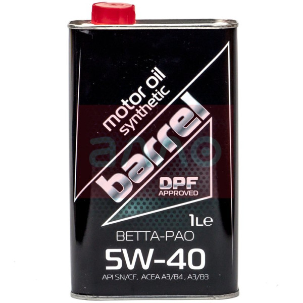 

Моторное масло Barrel Betta-Pao 5W-40, 1л