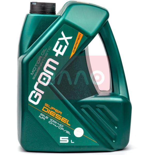 

Моторное масло Grom-Ex Super Diesel 10W-40 API CI-4/SL, 5л
