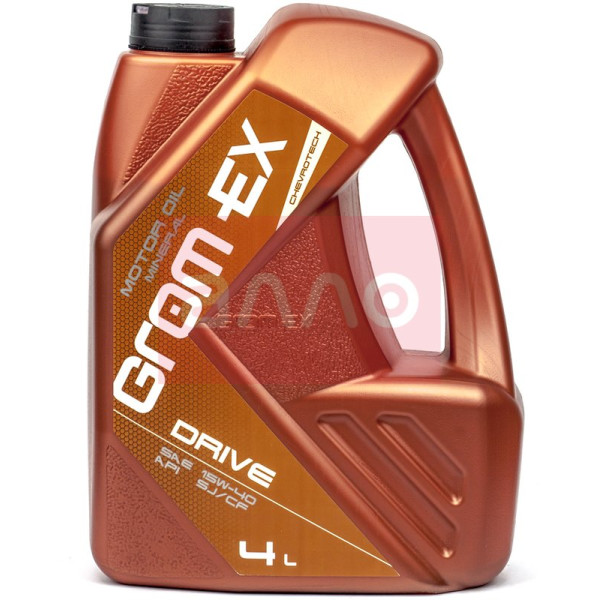

Grom-Ex Drive 15W-40 минеральное моторное масло, 4 л