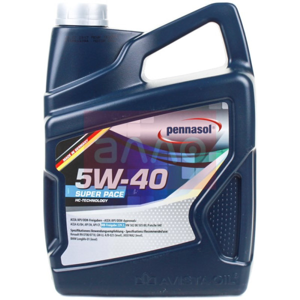 

Pennasol Super Pace 5W-40, 4л
