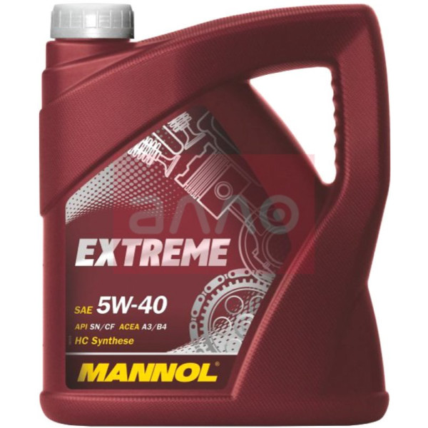 

Моторное масло Mannol Extreme 5W-40 (API SN), 4л (7915-4)