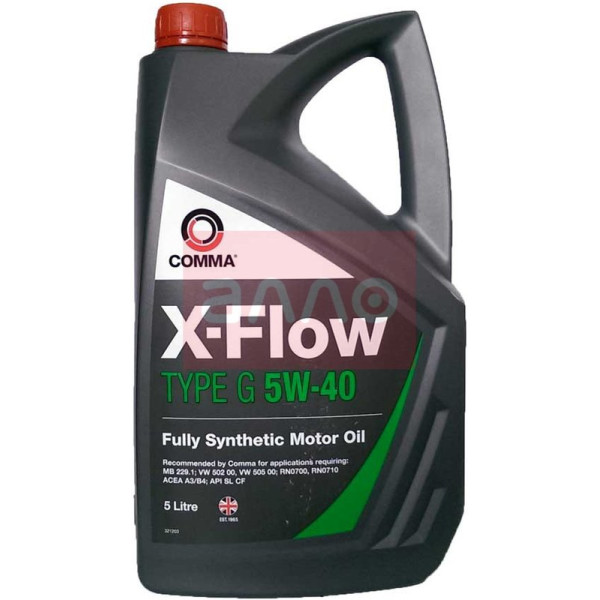 

Comma X-Flow Type G 5W-40 синтетическое моторное масло, 5 л