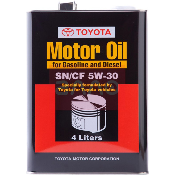 

Моторное масло Toyota Motor Oil SN/CF 5W-30, 4л (08880-83322)