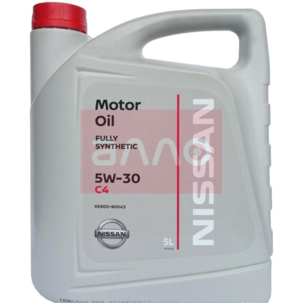 

Nissan Motor Oil 5W-30 С4 синтетическое моторное масло, 5 л