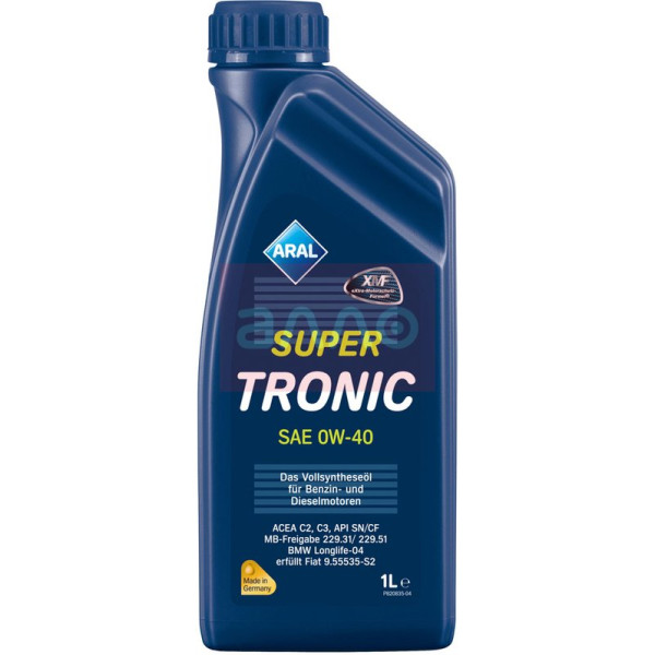 

Aral SuperTronic SAE 0W-40 (ACEA C2/C3) Моторное масло, 1 л