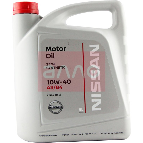 

Nissan Motor Oil 10W-40 A3/B4 полусинтетическое моторное масло, 5 л