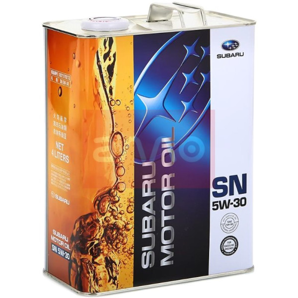 

Subaru Motor Oil SN 5W-30 синтетическое моторное масло, 4 л