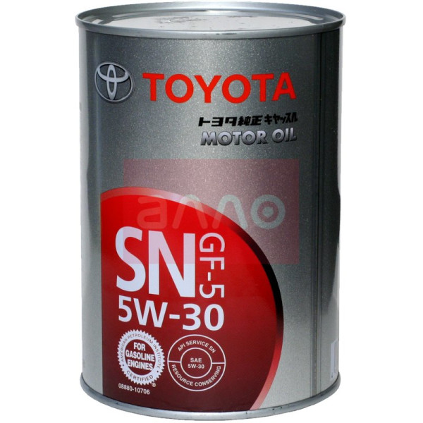 

Toyota Motor Oil SN GF-5 5W-30 синтетическое моторное масло, 1 л