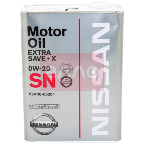 

Nissan Extra Save X 0W-20 синтетическое моторное масло, 4 л