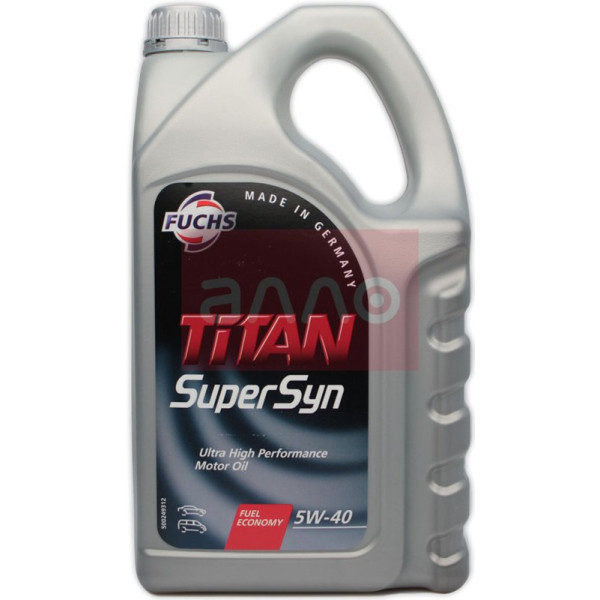 

Fuchs Titan SuperSyn 5W-40 синтетическое моторное масло, 5 л