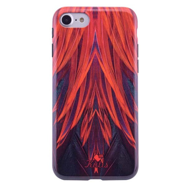 

TPU чехол Kutis Print "I want personality" для Apple iPhone 7 / 8 (4.7") Красный / Фиолетовый, Перья