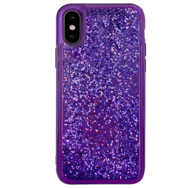 

TPU+PC чехол Sparkle (glitter) для Apple iPhone X / XS (5.8") Фиолетовый
